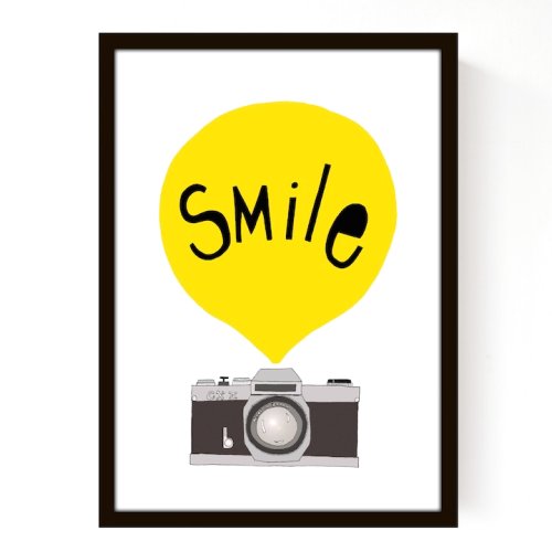 Affiche Smile Jaune